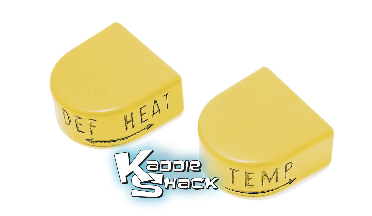 Heater Control Knobs, Pair, Yellow, '71 & later Bug & Thing