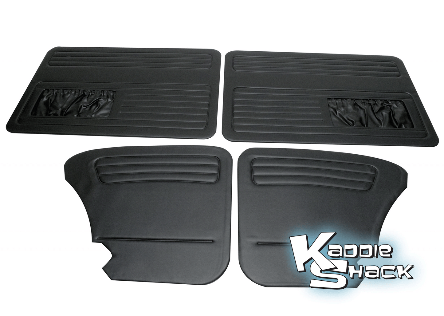 Door panels, 4 piece kit, '65-'77 Bug with map pockets