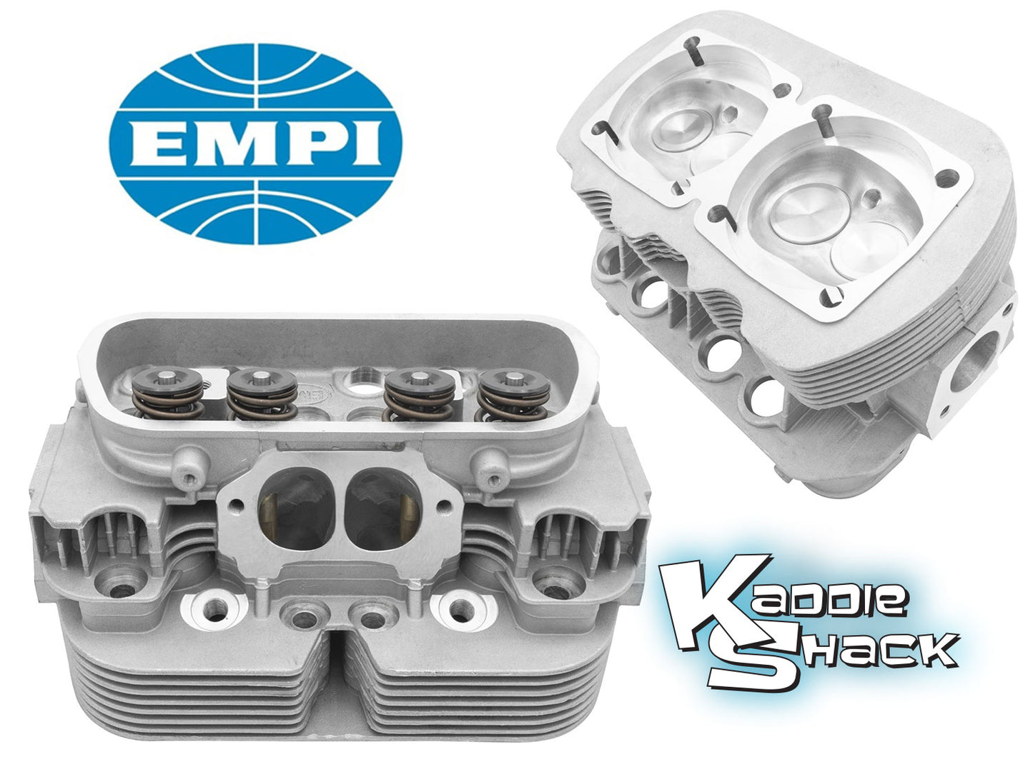 EMPI GTV-2 Stage 2 Cylinder Heads, 42x37.5mm Valves, 94mm Bore, Pair