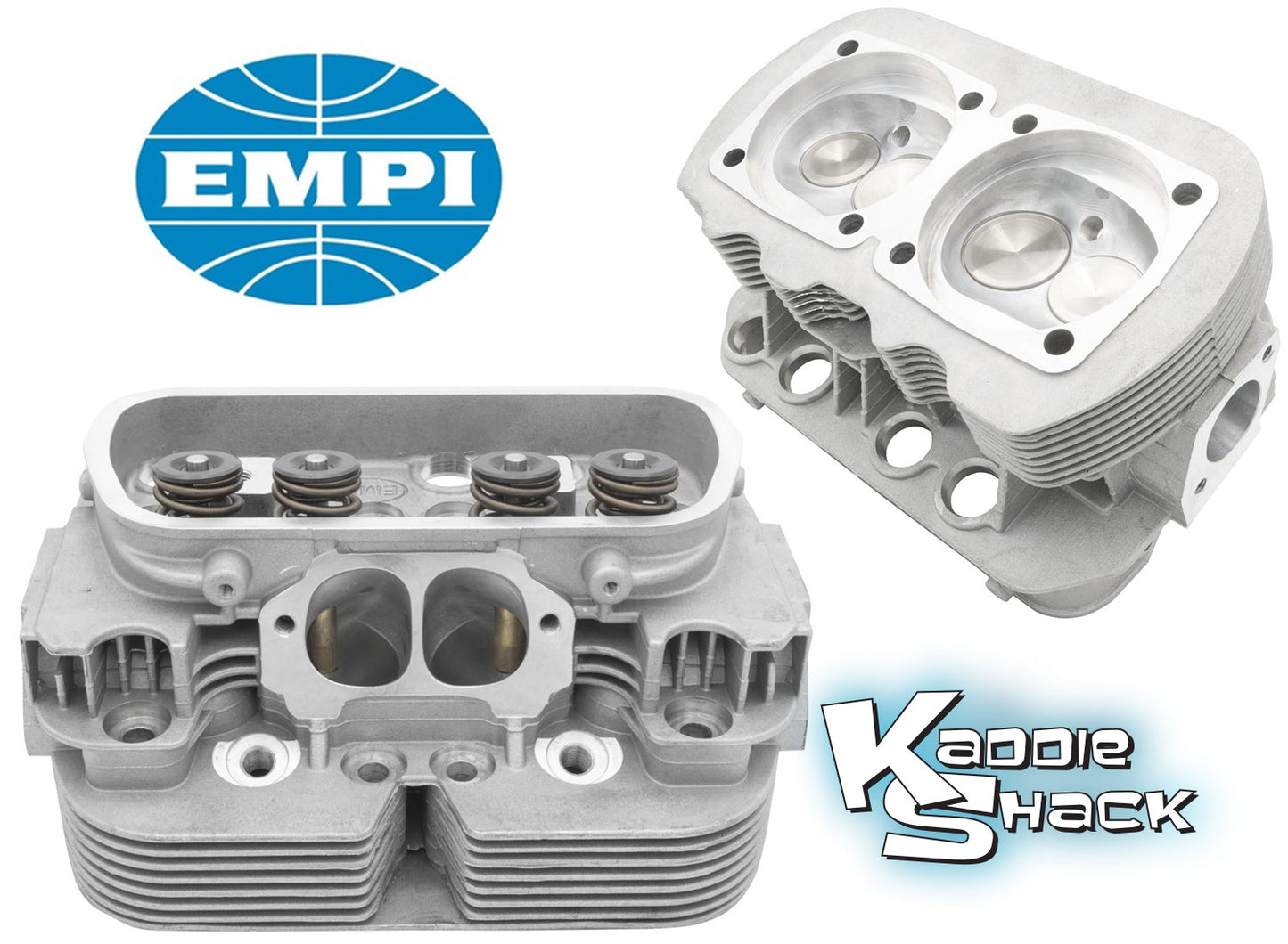 EMPI GTV-2 Stage 3 Cylinder Heads, 44x37.5mm Valves, 90.5/92mm Bore, Pair