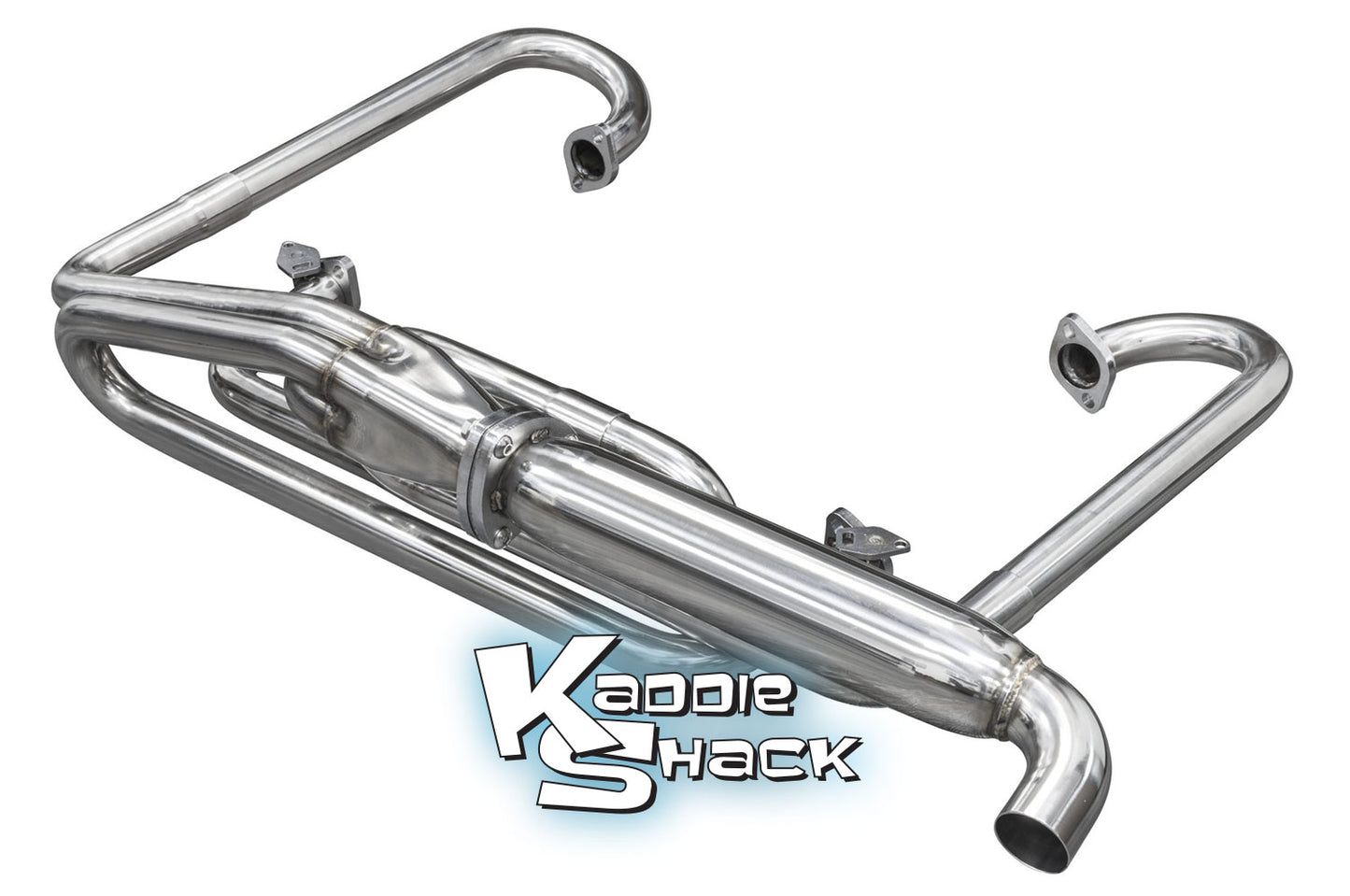 Stainless Exhaust For Dune Buggies, Polished 304 Finish, 1-1/2"