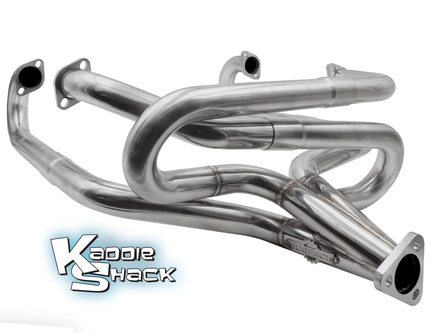 Bugpack 15/8" Competition Merged Header, Stainless Steel Kaddie Shack