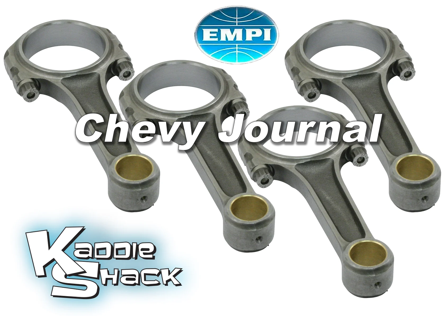 EMPI Forged Chromoly I-Beam Connecting Rods, Chevy Journal, 5.4", EMPI Rod Bolts