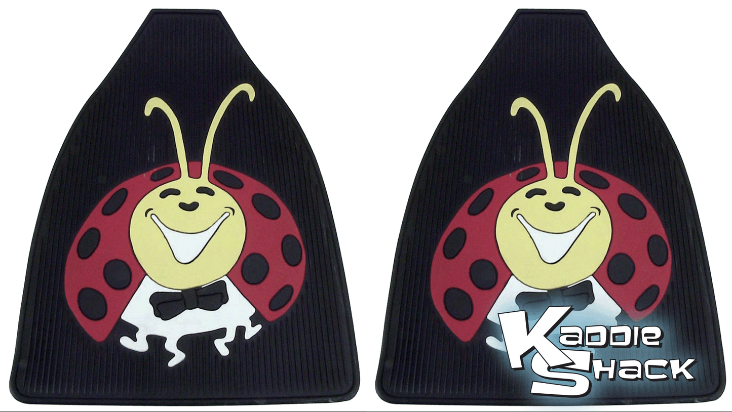 Ladybug Floor Mats, Pair, Front