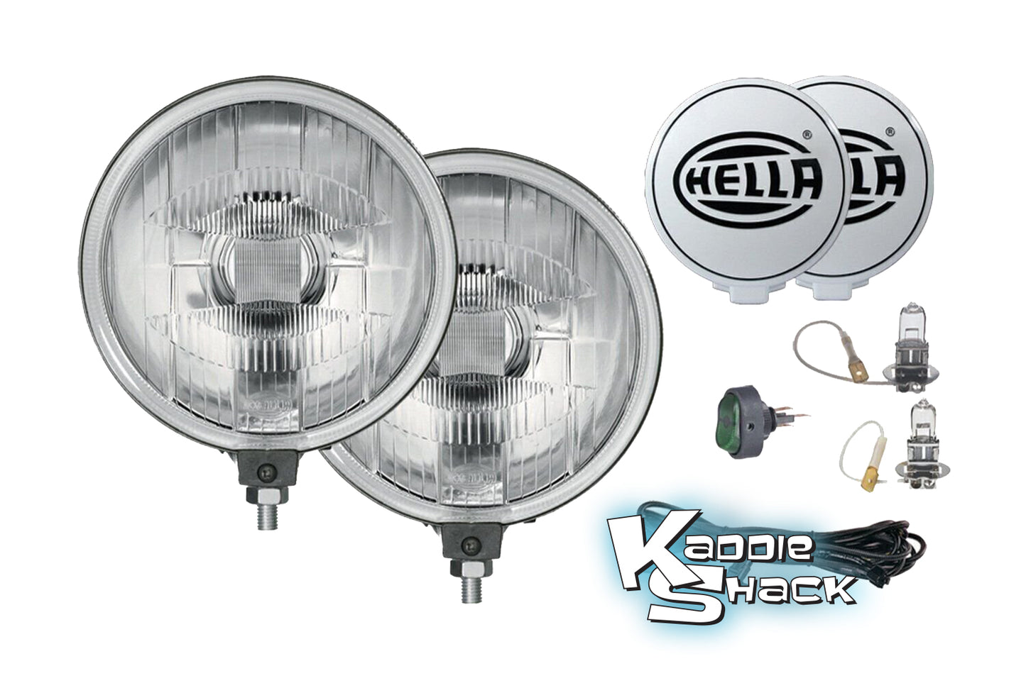 HELLA Rally Car Style Performance Driving Lights, Pair, 6"