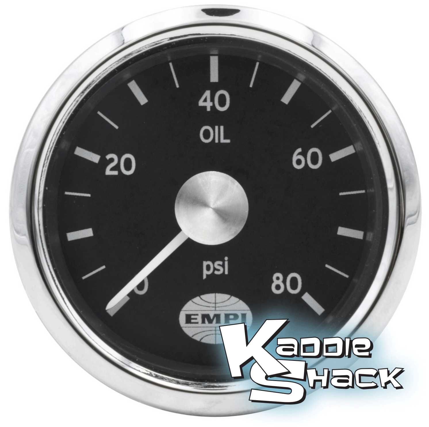 EMPI Oil Pressure Gauge 0 80 lbs. 52mm