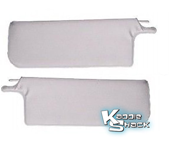 Sunvisors - Pair, Ivory, '65 to '72 Convertible