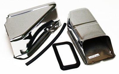 Doghouse Cooler Air Exit Tin Set (2 pcs.) - Chrome