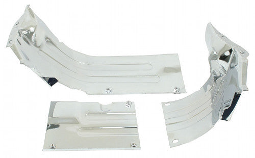 Engine Heater Channel Sled Tin Set, Chrome