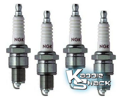 NGK #4006 14mm Long-Reach (3/4") Spark Plugs, Pack/4, Type 4