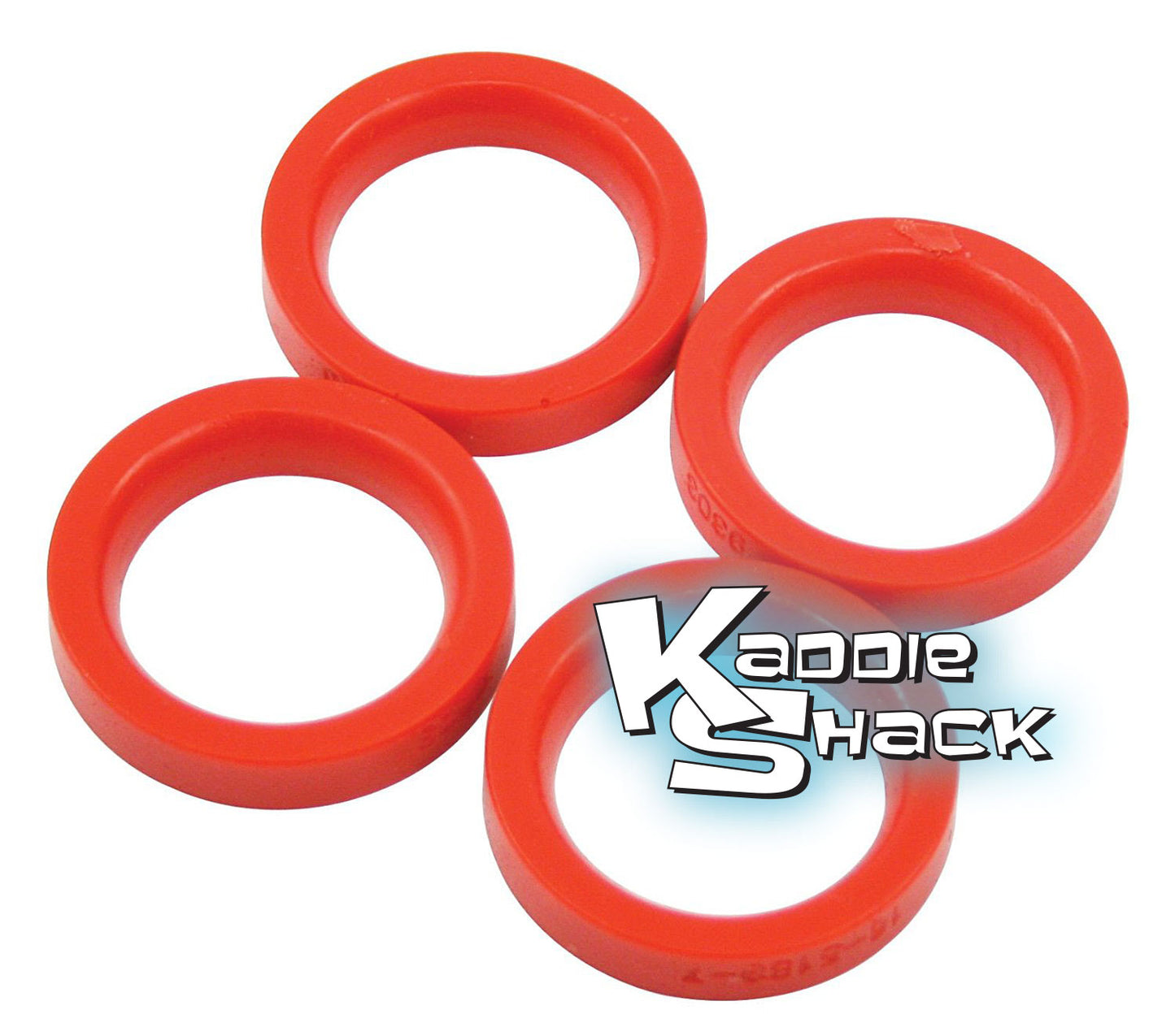 Red Urethane Beam Seals, Link Pin Type 1, Set/4