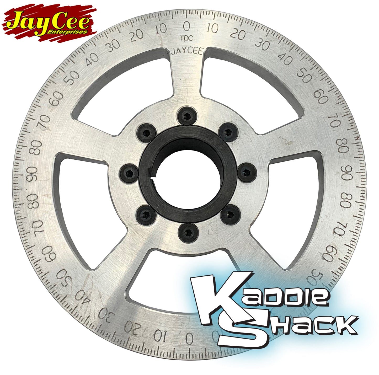 Jaycee "California Cooling" Street Pulley, 7" Silver, Engraved