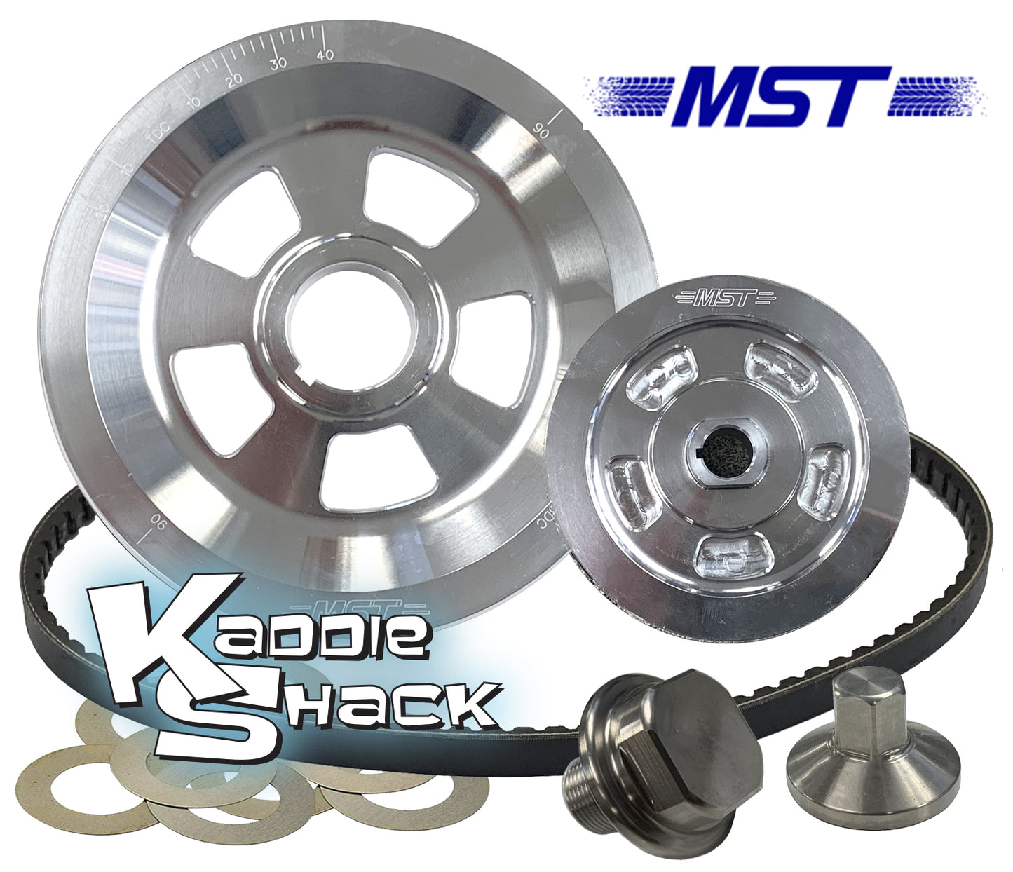 MST Renegade V-Belt Pulley System, Polished