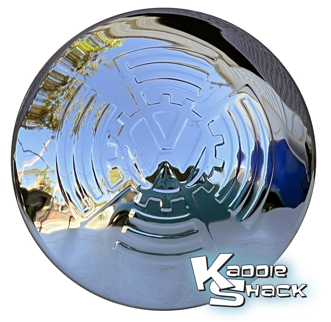 KDF Style Hubcaps, Set/4, Chrome, '65 & Earlier Smoothie Wheels