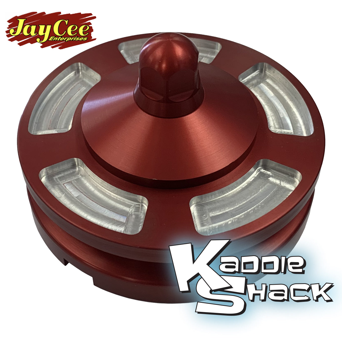 Jaycee Billet Aluminum Alternator (or Generator) Pulley, Red