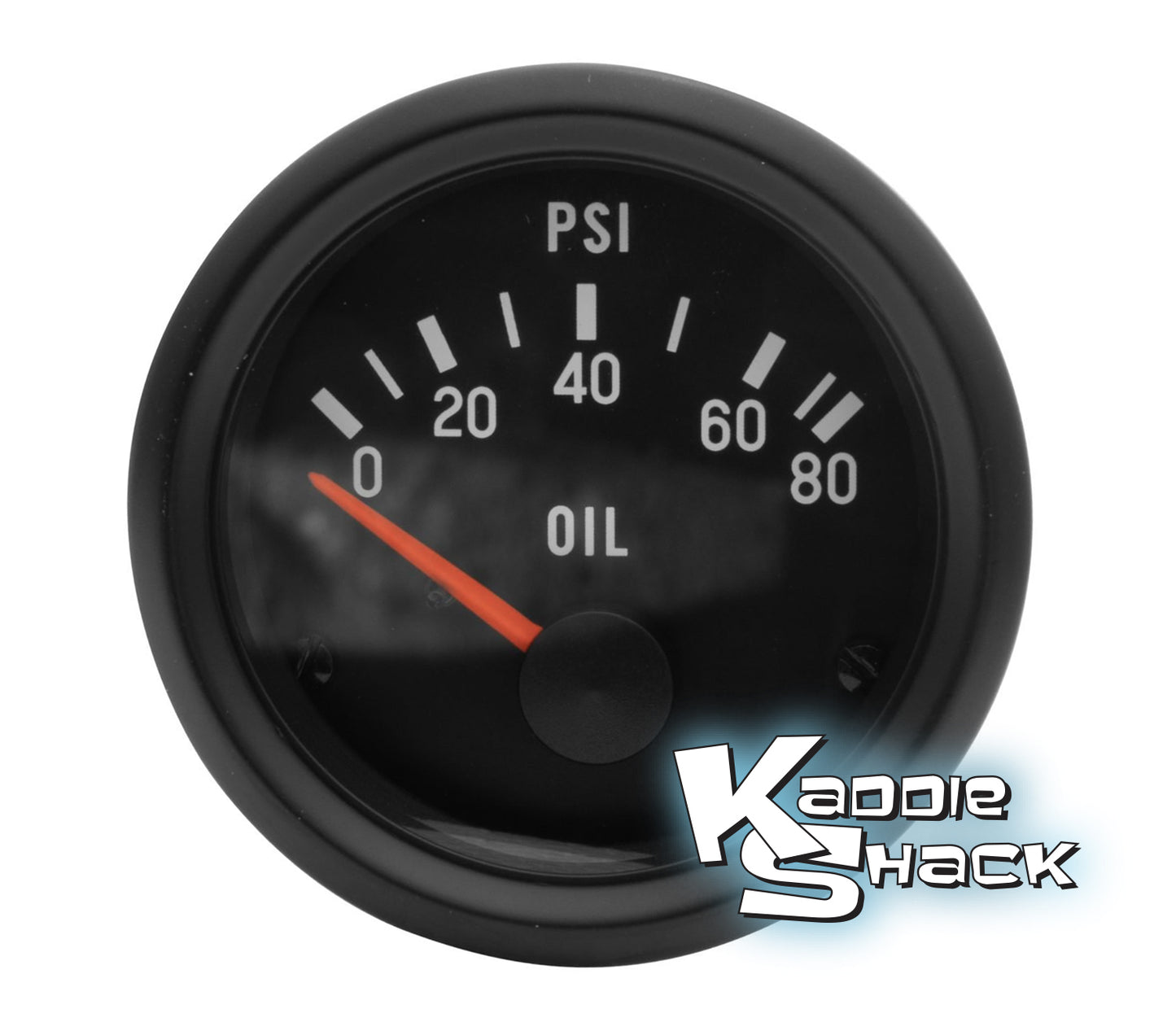 Oil Pressure Gauge, 0-80 lbs. 52mm, 2-1/16"
