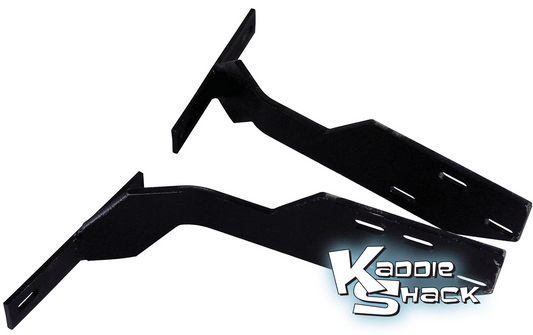 Rear Early Style Bumper To Late Model Conversion Brackets, pair