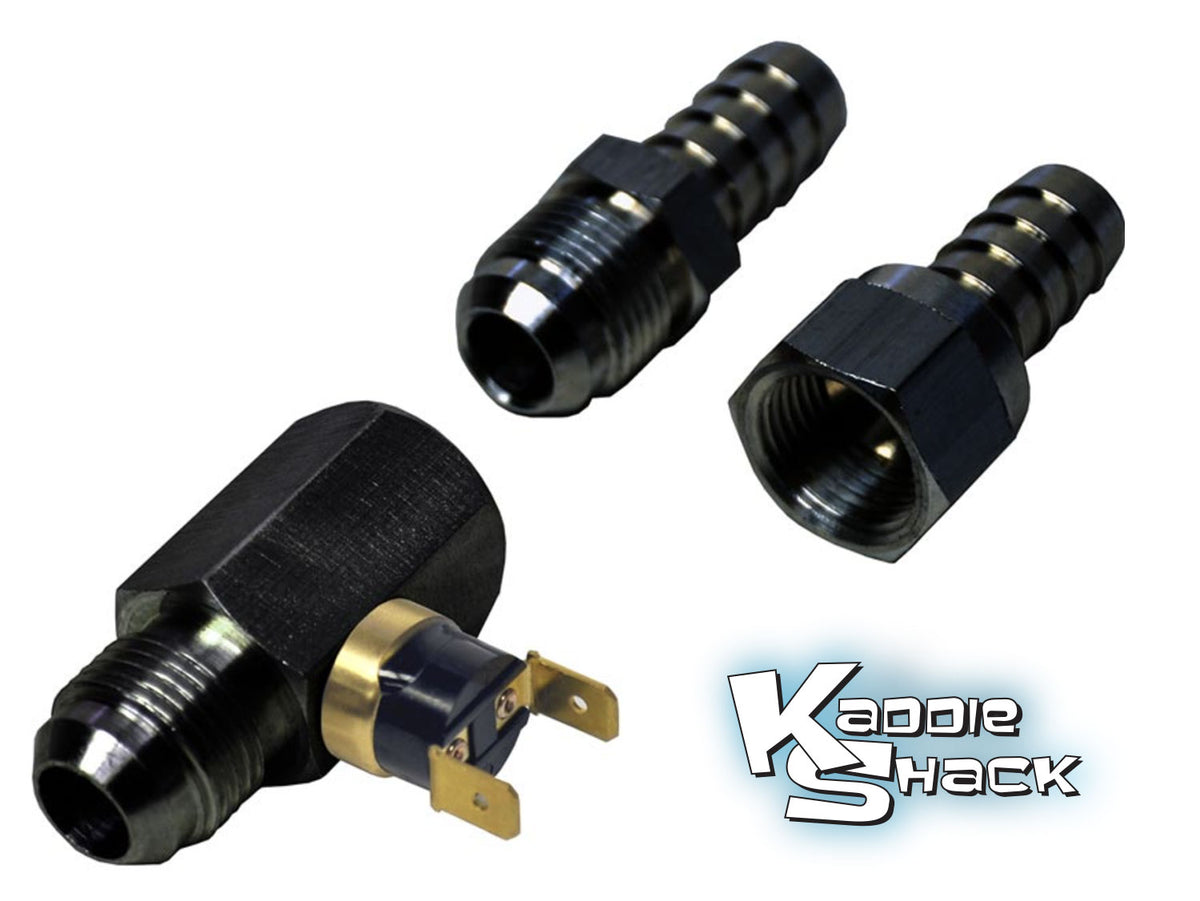 Oil Temperature Fan Switch #8AN & 1/2" Barb Fitting