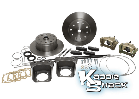 DELUXE Rear Disc Brake Kit '58 to '67 Double-Drilled HAS Ebrake