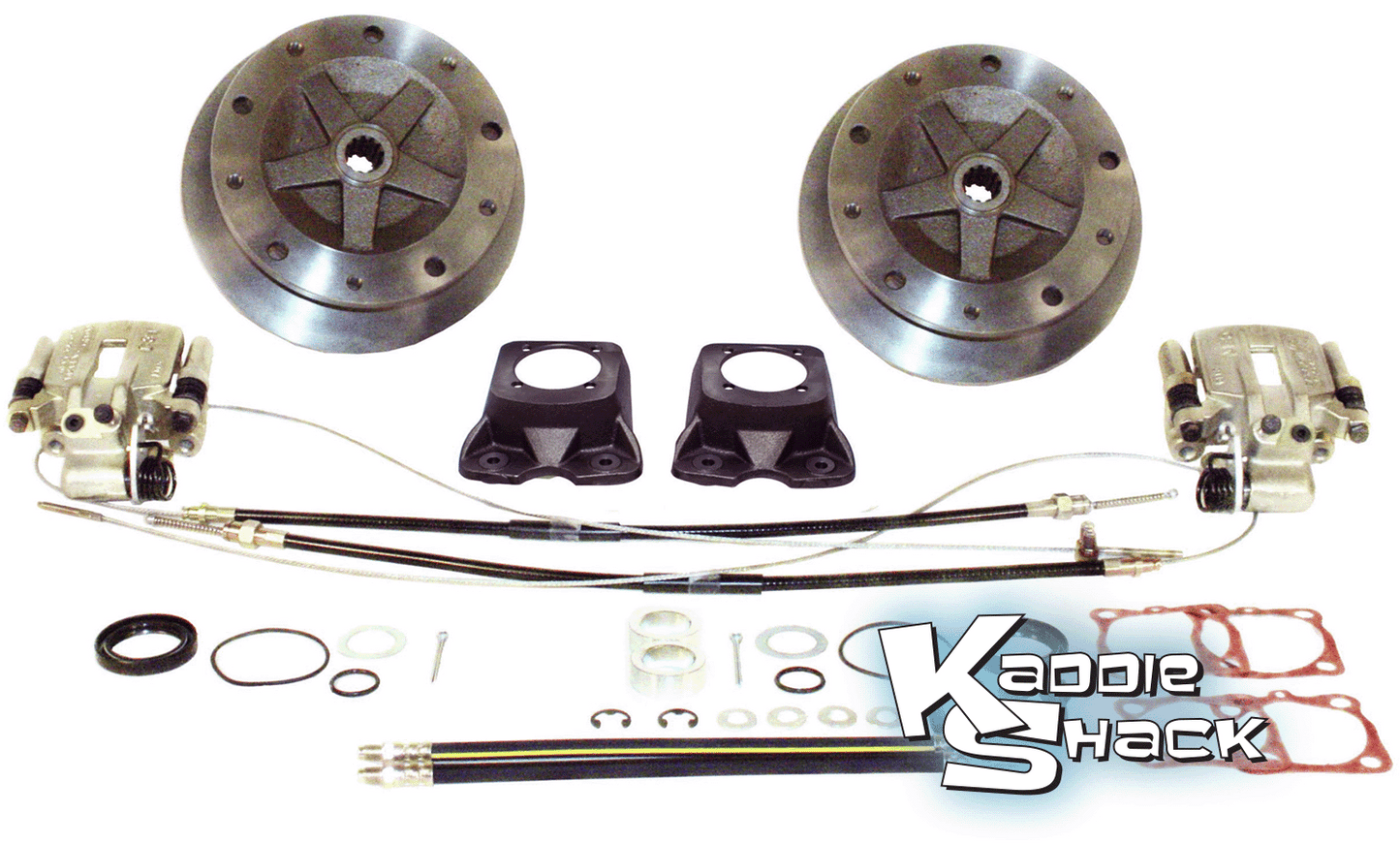 DELUXE ZERO OFFSET 5x205 Rear Disc Brake Kit '73 TO 79 Ebrake