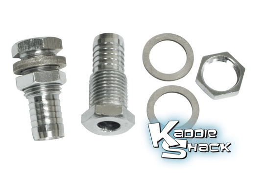 DELUXE Barbed Valve Cover & Air Cleaner Breather Vents, Pair