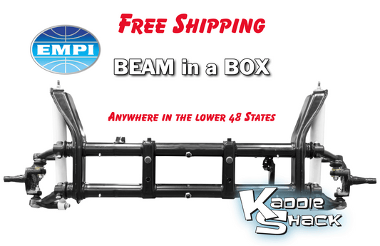 EMPI Stock Front Axle Beam, Ball Joint, Stock Width, Stock Spindles, Disc Brake