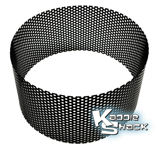 Air Cleaner Perforated Mesh Screen, Early Kadron Style, Powder Coated Black