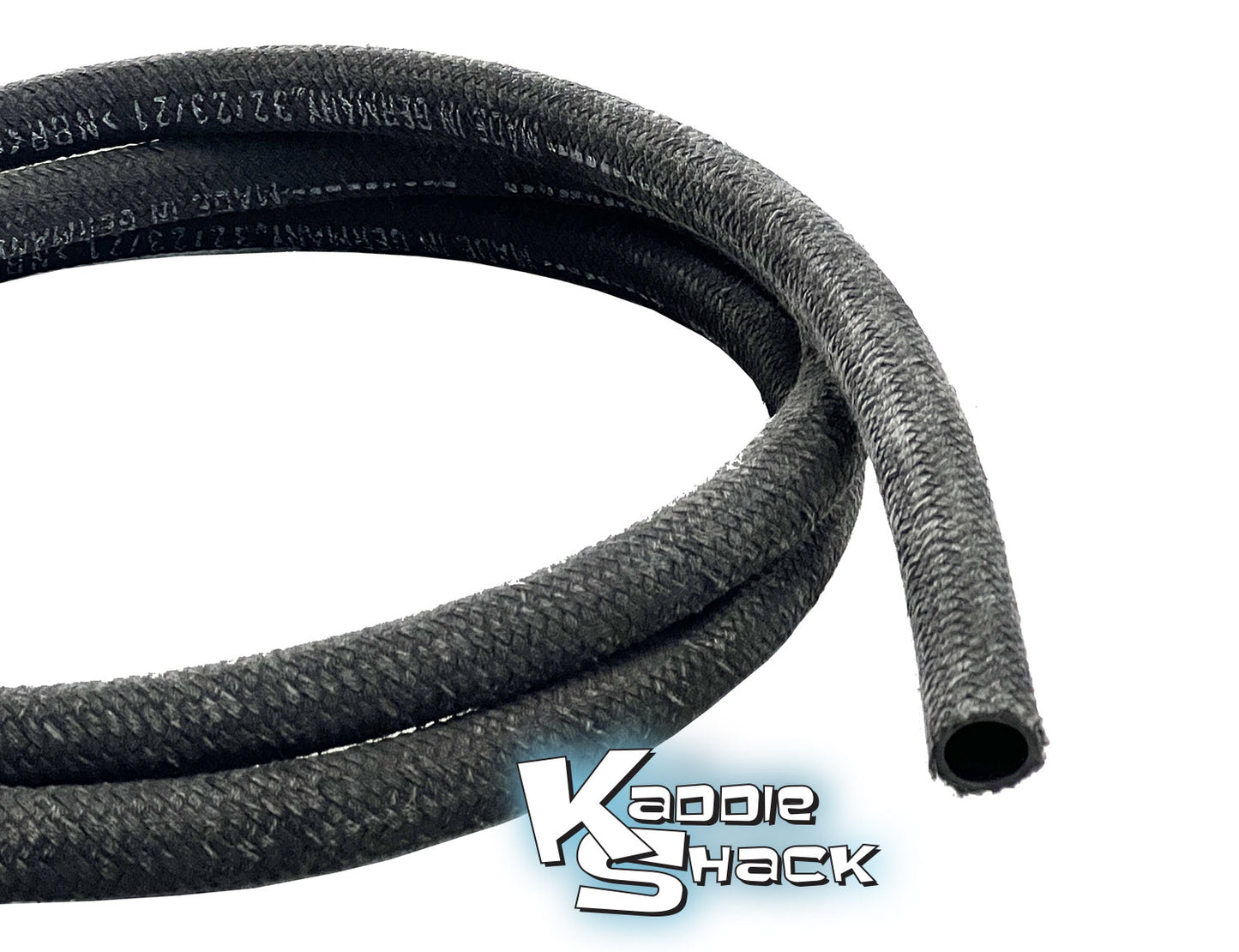 Cloth Braided Fuel and Breather Hose, 14mm, per ft, NOT FOR OIL PRESSURE