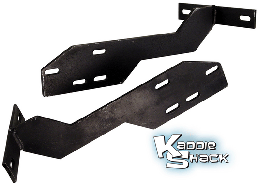 Front Early Style Bumper To Late Model Conversion Brackets, pair