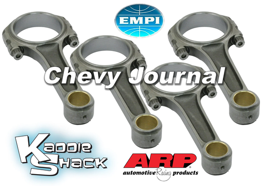 EMPI Forged Chromoly I-Beam Connecting Rods, Chevy Journal, 5.4", ARP 8740 Rod Bolts