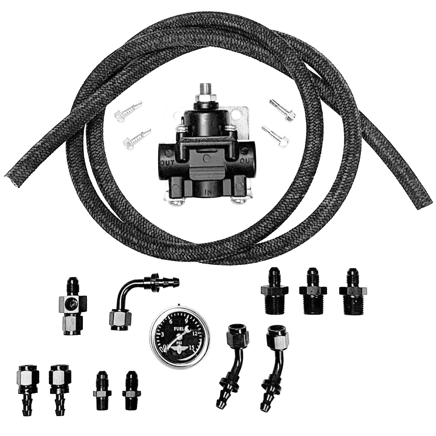 Cobra fuel pressure regulator for VW engines with dual carburetors