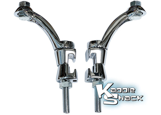 Bumper Mount Fog Light Brackets, All Bugs to '73, Pair