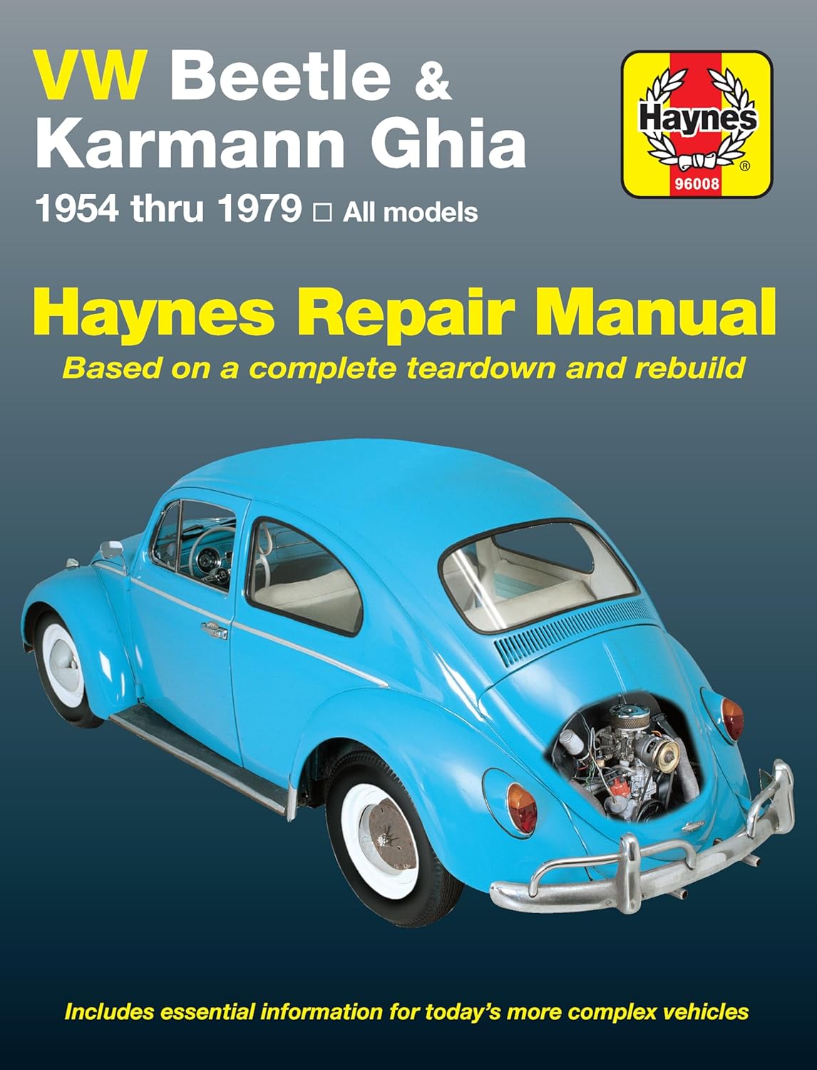 Haynes Repair Manual, 1954 to 1979 Beetle & Ghia Book