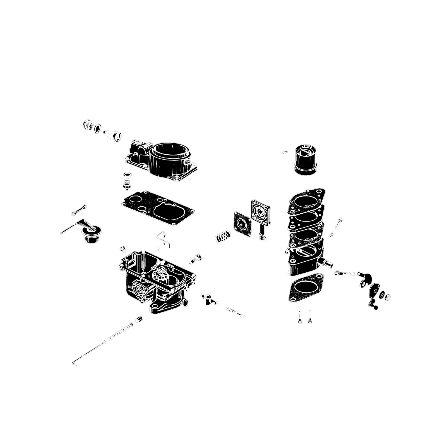 Parts breakdown Brosol Solex H40/44EIS