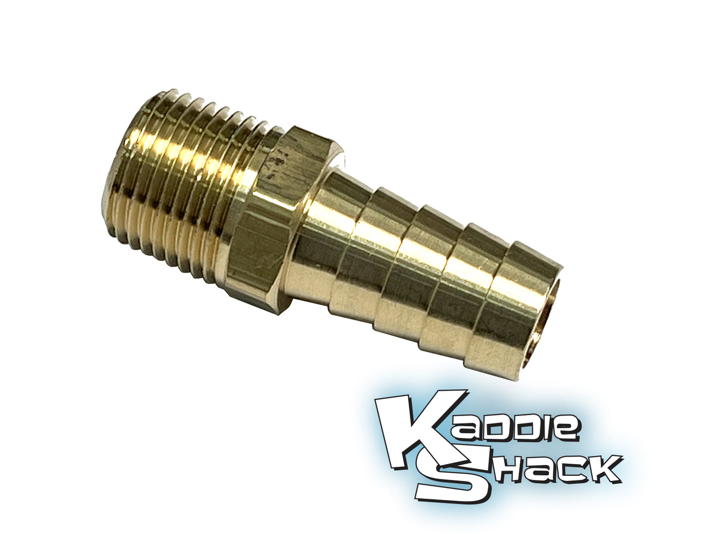 1/2" Barb x 3/8" NPT Fuel Fitting, Each