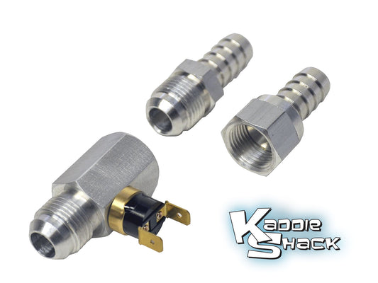 Cobra™ Oil Temperature Fan Switch #8AN & 1/2" Barb Fitting