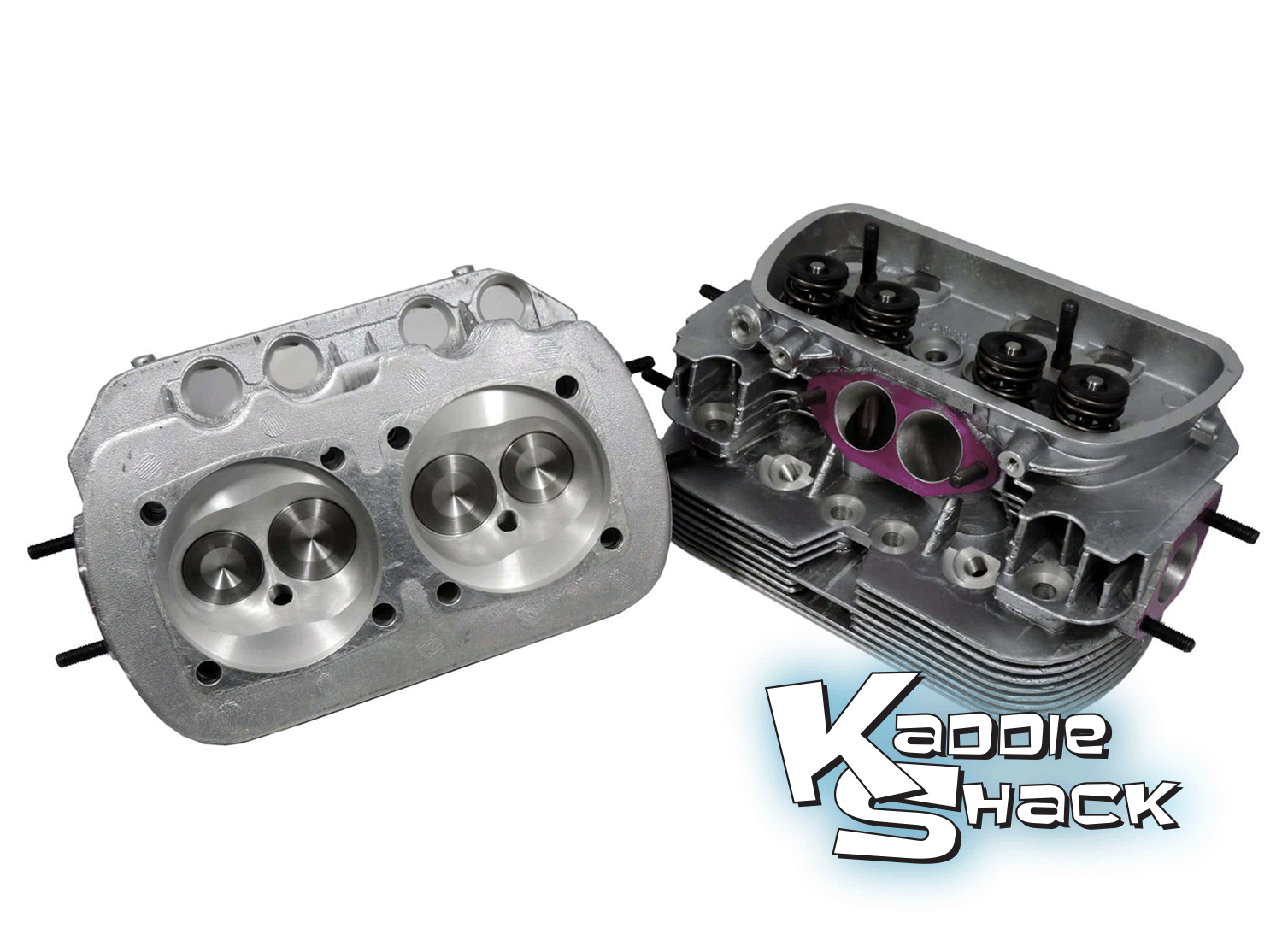 Performance Stage 1 Ported/Polished Cylinder Heads, Pair – Kaddie Shack