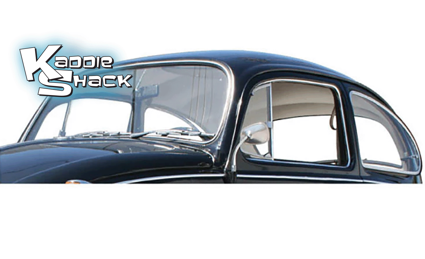 '72 to '77 Bug Stock Window Seals w/ Molding Groove, 4-piece set