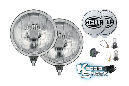 HELLA Rally Car Style Performance Driving Lights, Pair, 6"
