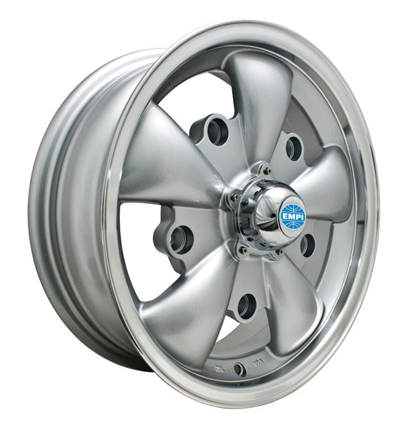 EMPI 5-Spoke Wheel 5x205 Silver w/Polished Lip