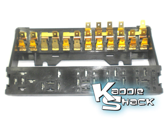 Fuse Box, Type 1, '73 to '78 Standard Bug Only, Holds 12 Fuses