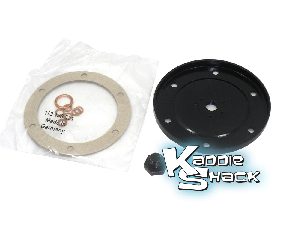 Engine Oil Drain Plate With Plug and Gaskets, Heavy Duty