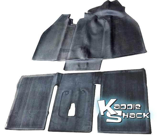 Floormat Set, Rubber, 2 piece, '73 to '79 Bug