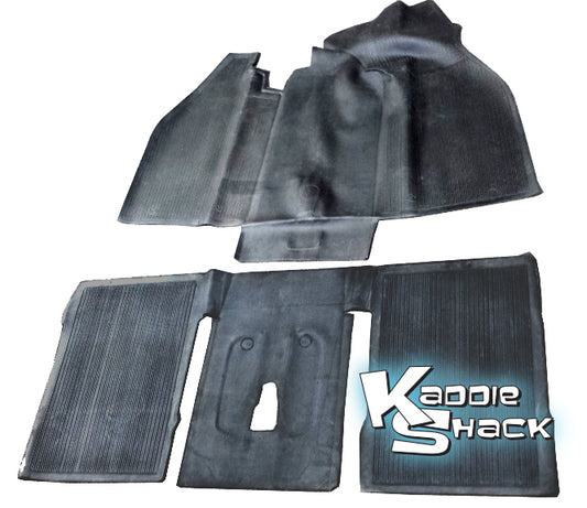 Floormat Set, Rubber, 2 piece, '73 to '79 Bug