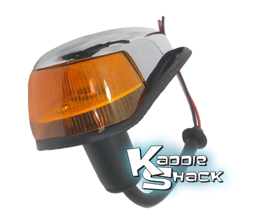 Front Turn Signal Assy, Left/Right, Amber, '67 to '69 Bug Single