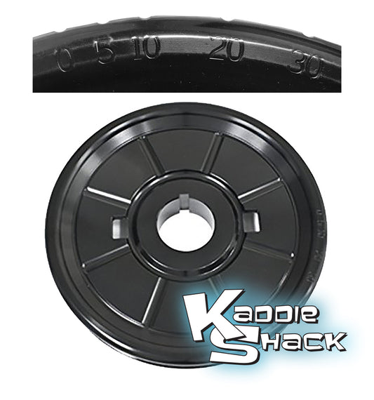 Billet Aluminum Stock Style Pulley with Timing Number Stamps