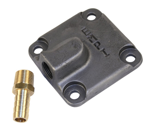 Oil Pump Cover with Fitting - Steel
