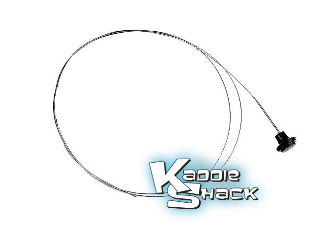 Hood Release Cable with Black Knob, '67 and earlier