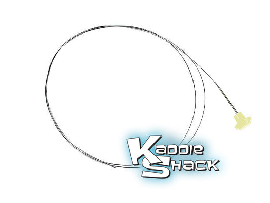 Hood Release Cable with Ivory Knob, '67 and earlier