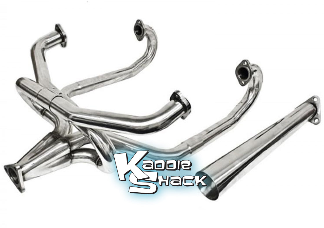 Bugpack 1-5/8" Competition Merged Header with Stinger, Stainless